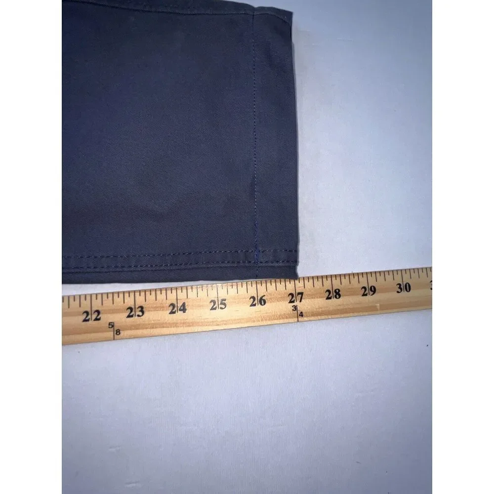 Fat Face Pants Mens 34x25 Flat Front Straight Leg Navy‎ Blue Chino